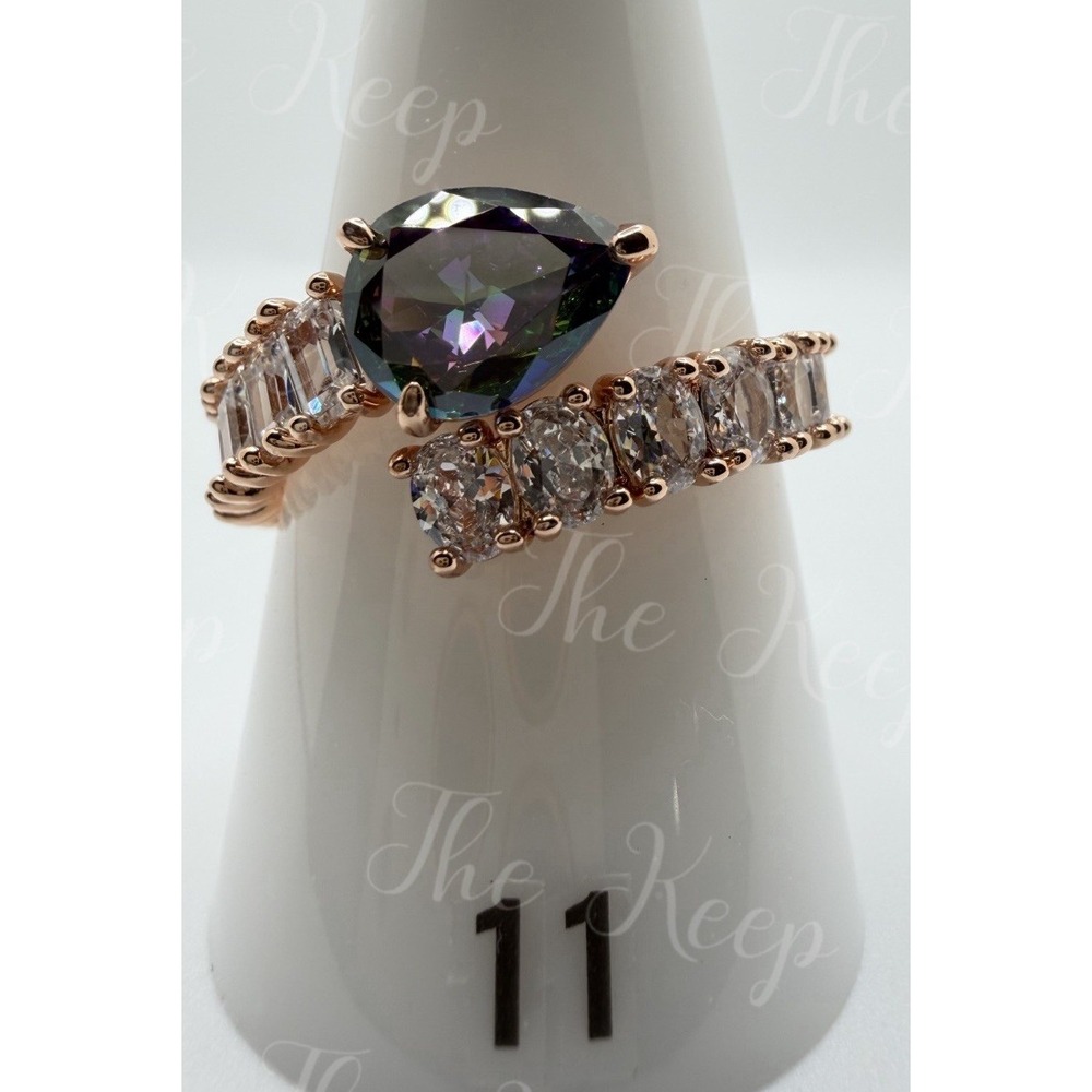 Size 11 Bomb Party June Ring - RG76580 Midnight Teardrop - Alexandrite On RG